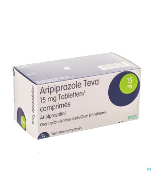 Aripiprazole teva 15mg tabl  98 x 15mg