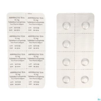 Aripiprazole teva 15mg tabl  98 x 15mg