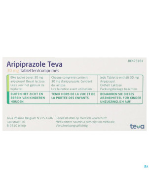 Aripiprazole teva 30mg tabl  98 x 30mg