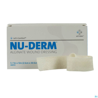 Nu-derm pansement alginate rope   2x30cm  5 awd112