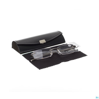 Pharmaglasses lun. lecture diop.+4.00 rimless gun