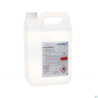 Ethanol vwr 96% sol pour applic. cutanee fl 5l
