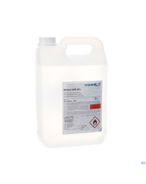 Ethanol vwr 96% sol pour applic. cutanee fl 5l