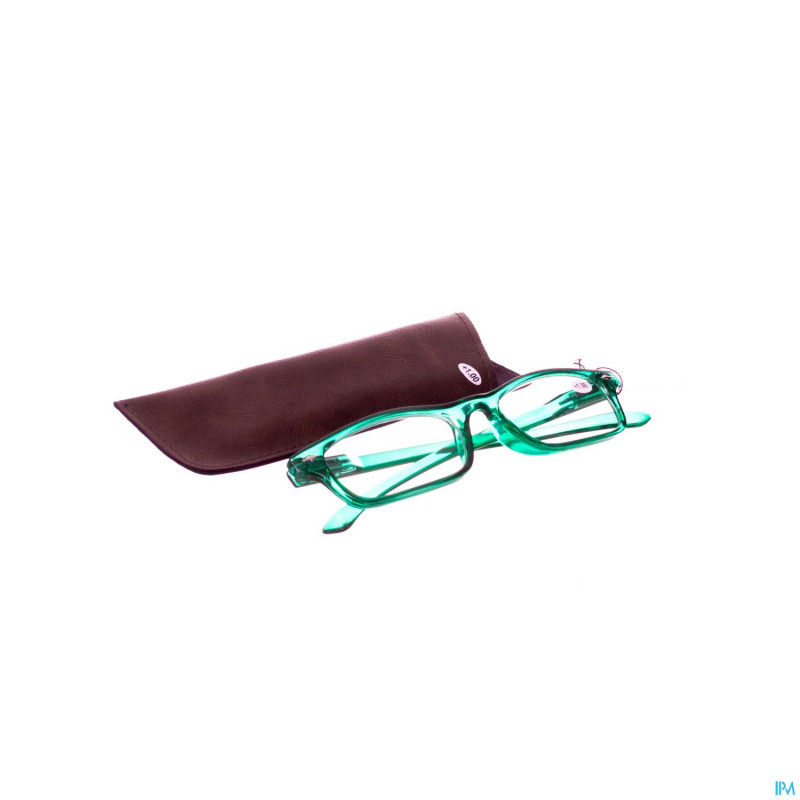 Pharmaglasses lunettes lecture diop.+1.00 green