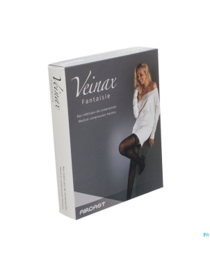 Veinax mi-bas petit losange 2 long noir taille 2