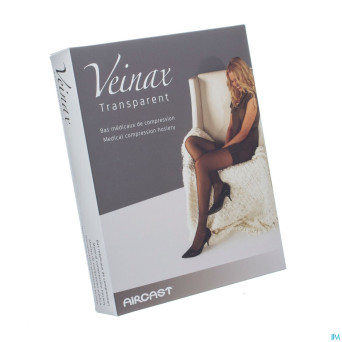 Veinax bas-autofix. transp. 2 long noir t2