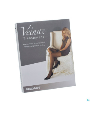 Veinax bas-autofix. transp. 2 long noir t4