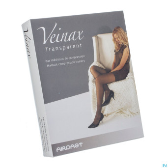 Veinax collant transparent 2 long beige taille 3