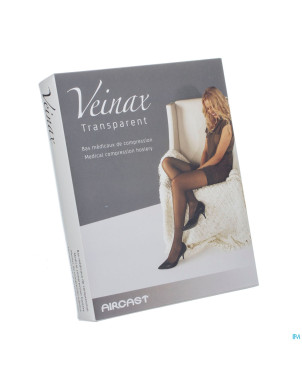 Veinax collant transparent 2 long beige taille 3