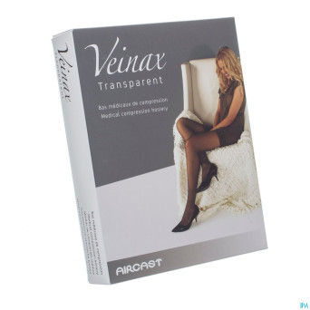 Veinax collant transparent 2 long noir taille 2