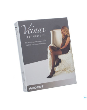 Veinax collant transparent 2 long noir taille 4