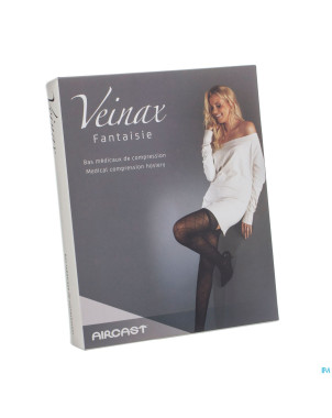 Veinax collant grand losange 2 long noir taille 2