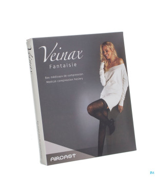 Veinax collant grand losange 2 long noir taille 3
