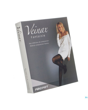 Veinax collant grand losange 2 long noir taille 4