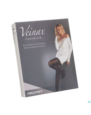 Veinax collant petit losange 2 long noir taille 3