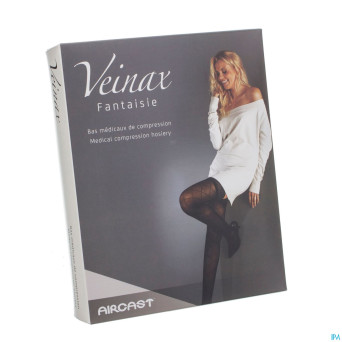 Veinax collant petit losange 2 long noir taille 4
