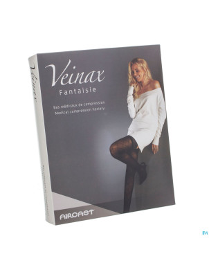Veinax collant petit losange 2 long noir taille 4