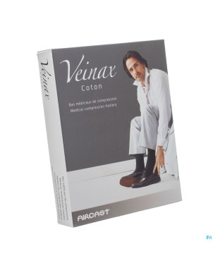 Veinax chausset.homme coton 2 long bl.marine 2