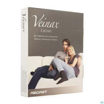 Veinax chausset.homme coton 2 long bl.marine 3