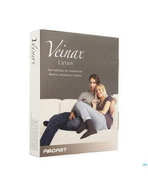 Veinax chausset.homme coton 2 long bl.marine 3