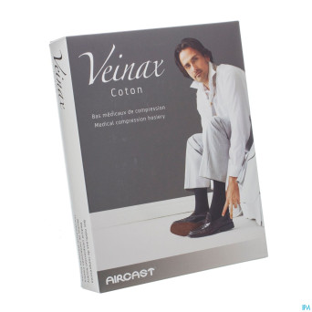 Veinax chausset.homme coton 2 long bl.marine 4