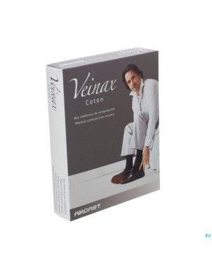 Veinax chausset.homme coton 2 long marron taille3