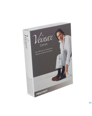 Veinax chausset. homme coton 2 long gris taille 2