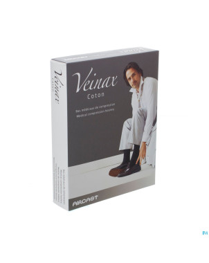 Veinax chausset. homme coton 2 long gris taille 3