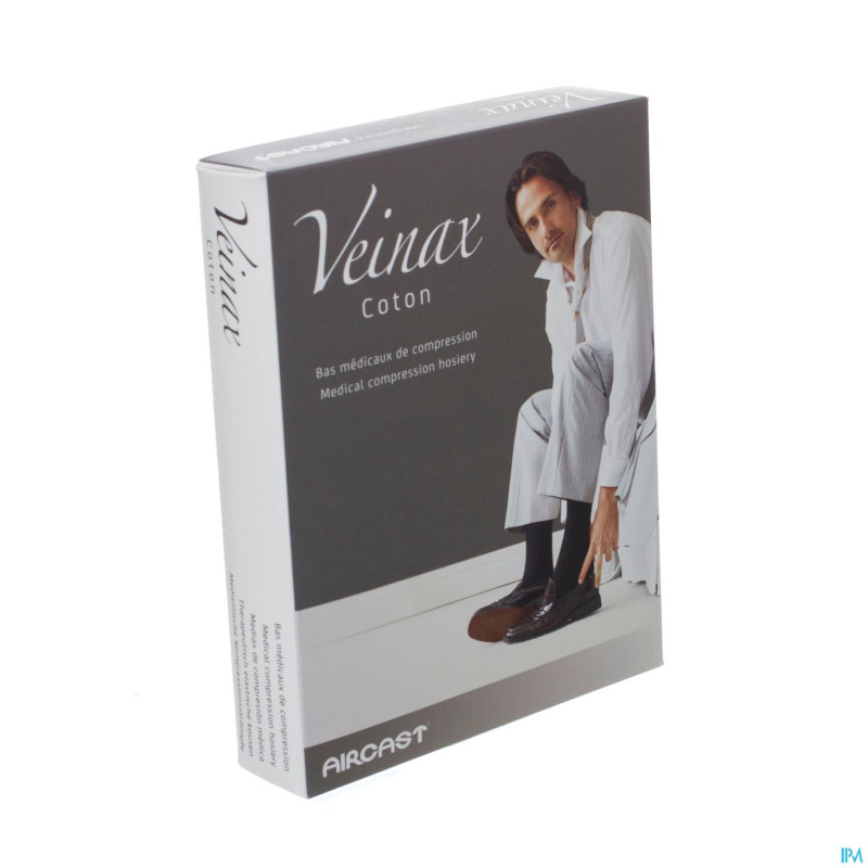 Veinax chausset. homme coton 2 long gris taille 4