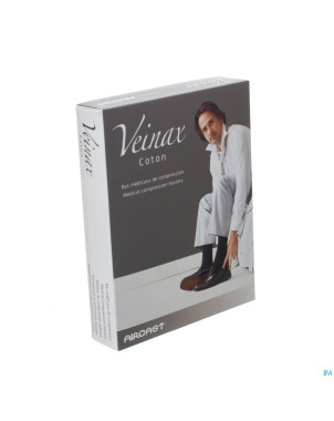 Veinax chausset. homme coton 2 long gris taille 4