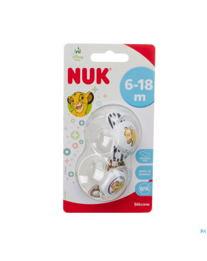 Nuk sucette duo lion king 6-18m