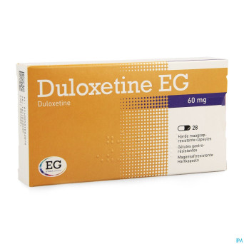 Duloxetine eg 60mg gastro resist caps 28