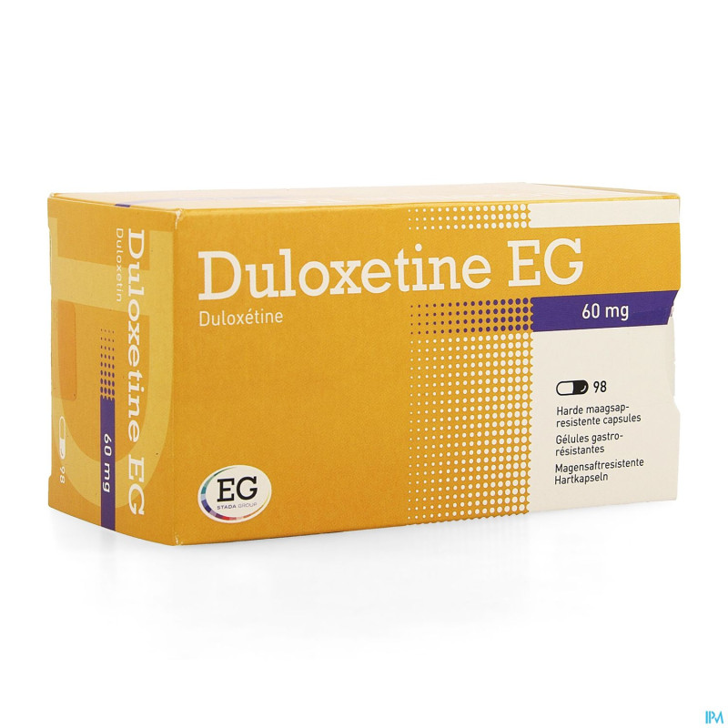 Duloxetine eg 60mg gastro resist caps 98