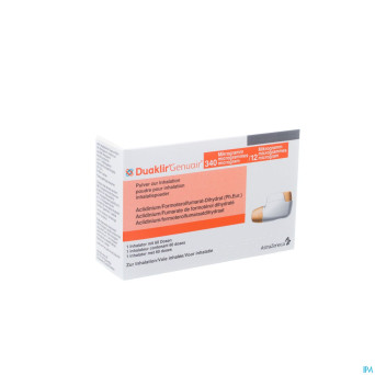 Duaklir genuair 340mcg/12mcg pdr inhal. 1x60 doses