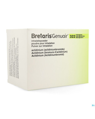 Bretaris genuair 322mcg poudre inhal 3x60 doses