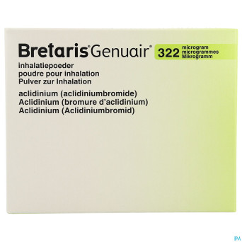 Bretaris genuair 322mcg poudre inhal 3x60 doses