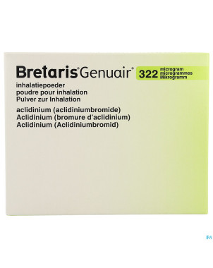 Bretaris genuair 322mcg poudre inhal 3x60 doses
