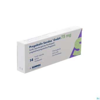 Pregabalin sandoz gmbh  75mg caps dur  14