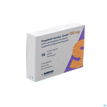 Pregabalin sandoz gmbh 150mg caps dur  14