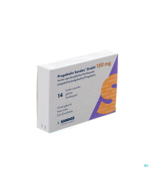 Pregabalin sandoz gmbh 150mg caps dur  14