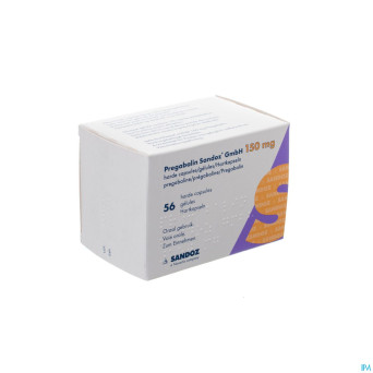 Pregabalin sandoz gmbh 150mg caps dur  56
