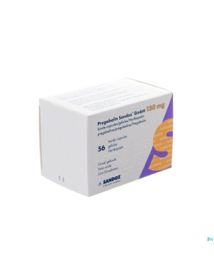 Pregabalin sandoz gmbh 150mg caps dur  56