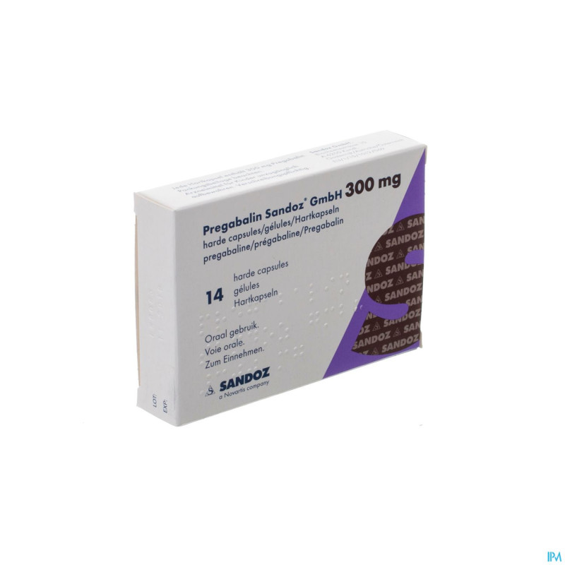 Pregabalin sandoz gmbh 300mg caps dur  14