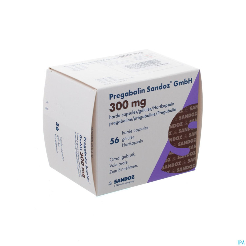 Pregabalin sandoz gmbh 300mg caps dur  56
