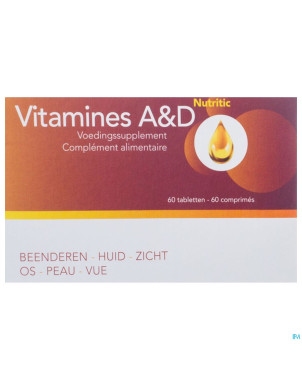 Nutritic vitamines a&d comp 60 7387 revogan