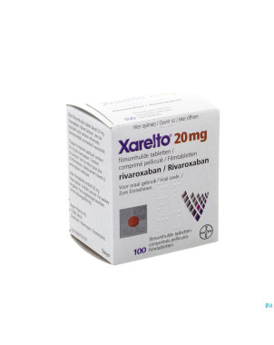 Xarelto 20 mg comp pell 100 x 20 mg