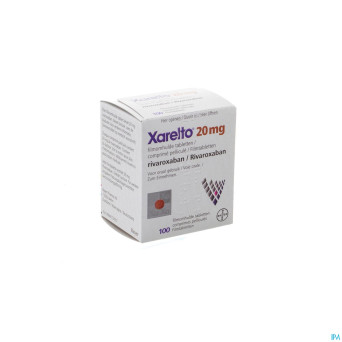 Xarelto 20 mg comp pell 100 x 20 mg