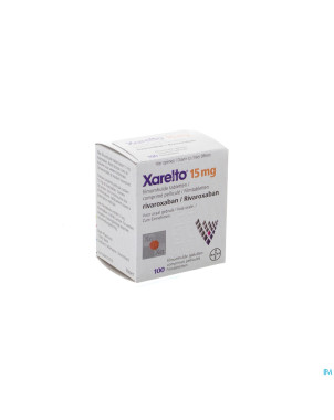 Xarelto 15 mg comp pell 100 x 15 mg
