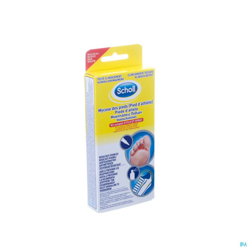 Scholl mycose pieds pen 4ml + spray 10ml