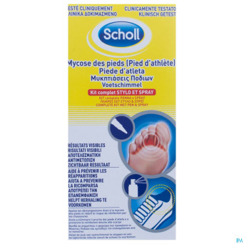 Scholl mycose pieds pen 4ml + spray 10ml